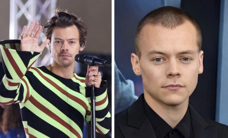 harry styles buzz cut