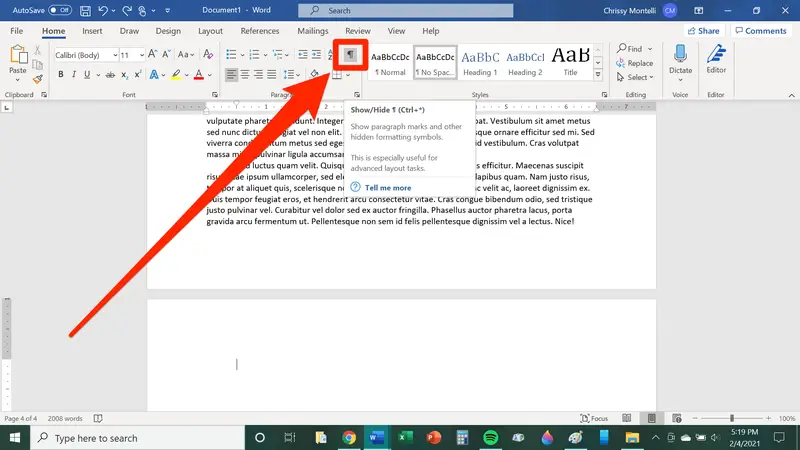 How to Delete a Page in Word